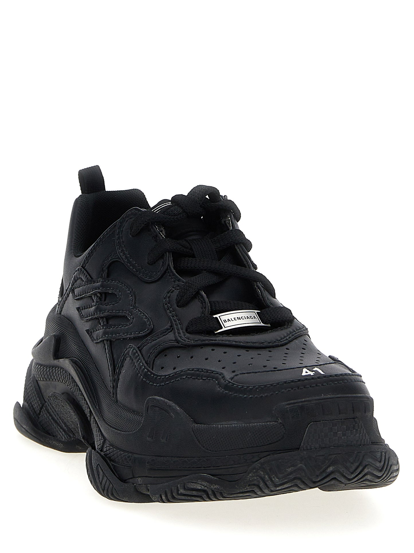 Athletic Sneakers by Balenciaga for men in polyethylene & polyurethane black features an exquisite silhouette, showcasing the premium athletic style of the Men's Athletic Polyethylene & Polyurethane Sneakers with an exquisite finish.