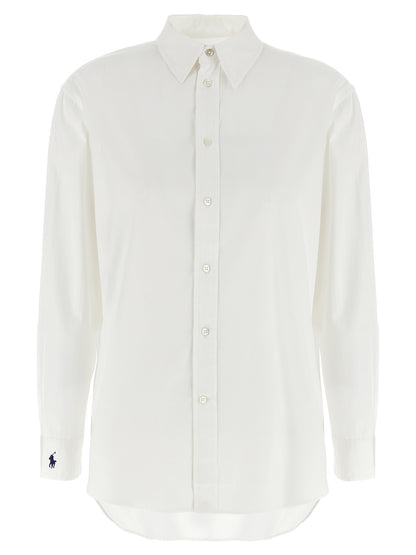 Polo Ralph Lauren Women's Relaxed Fit Long-Sleeve Cotton Blouse - White