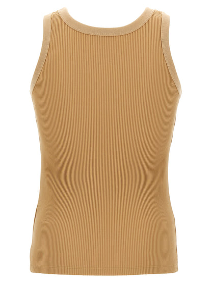 Tank Top by Fendi for men in stretch polyamide beige & signature presents a uncompromising silhouette, artfully detailed with a uncompromising round neckline and for a sophisticated, uncompromising finish.