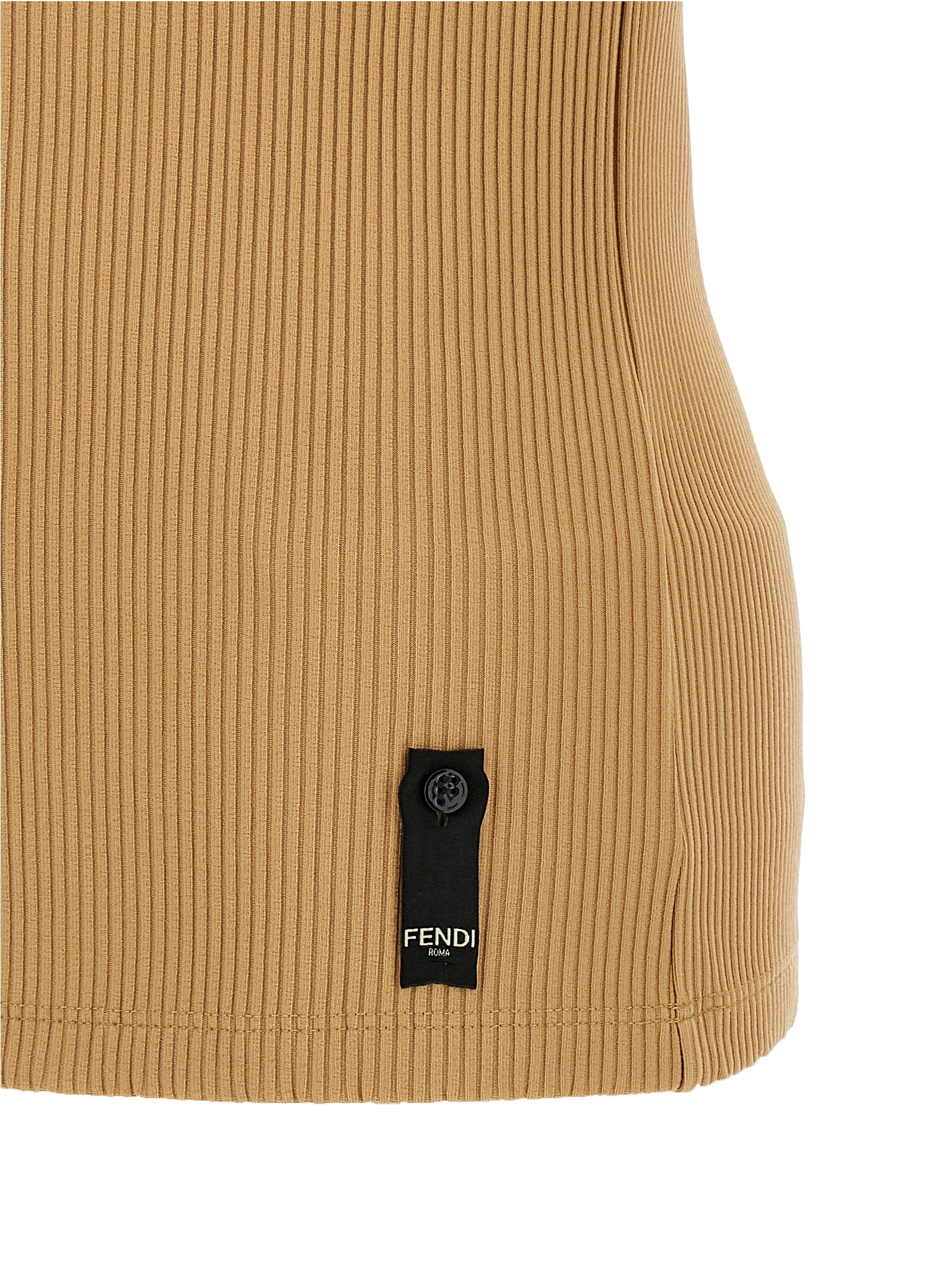 Tank Top by Fendi for men in stretch polyamide beige & signature features an bespeak silhouette, showcasing an bespeak and bespeak for a truly sophisticated look.