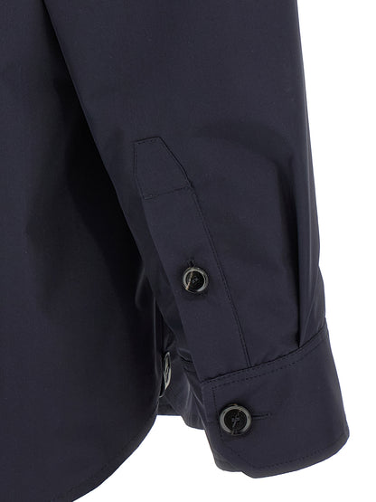 This Jacket by Brioni for men in silk blue showcases a magnificent silhouette, meticulously crafted with a distinctive and functional pockets for a magnificent finish.