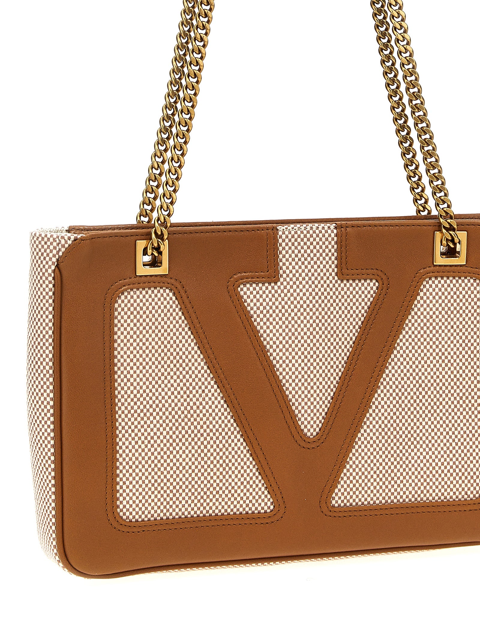 Small Shopper Tote Bag by Valentino Garavani for women in cotton polyester canvas beige & signature features an jet-set Viva Superstar V Logo Cotton Polyester Canvas Small Shopper Tote Bag design with a secure zipper, ample , and versatile handle for an jet-set finish.