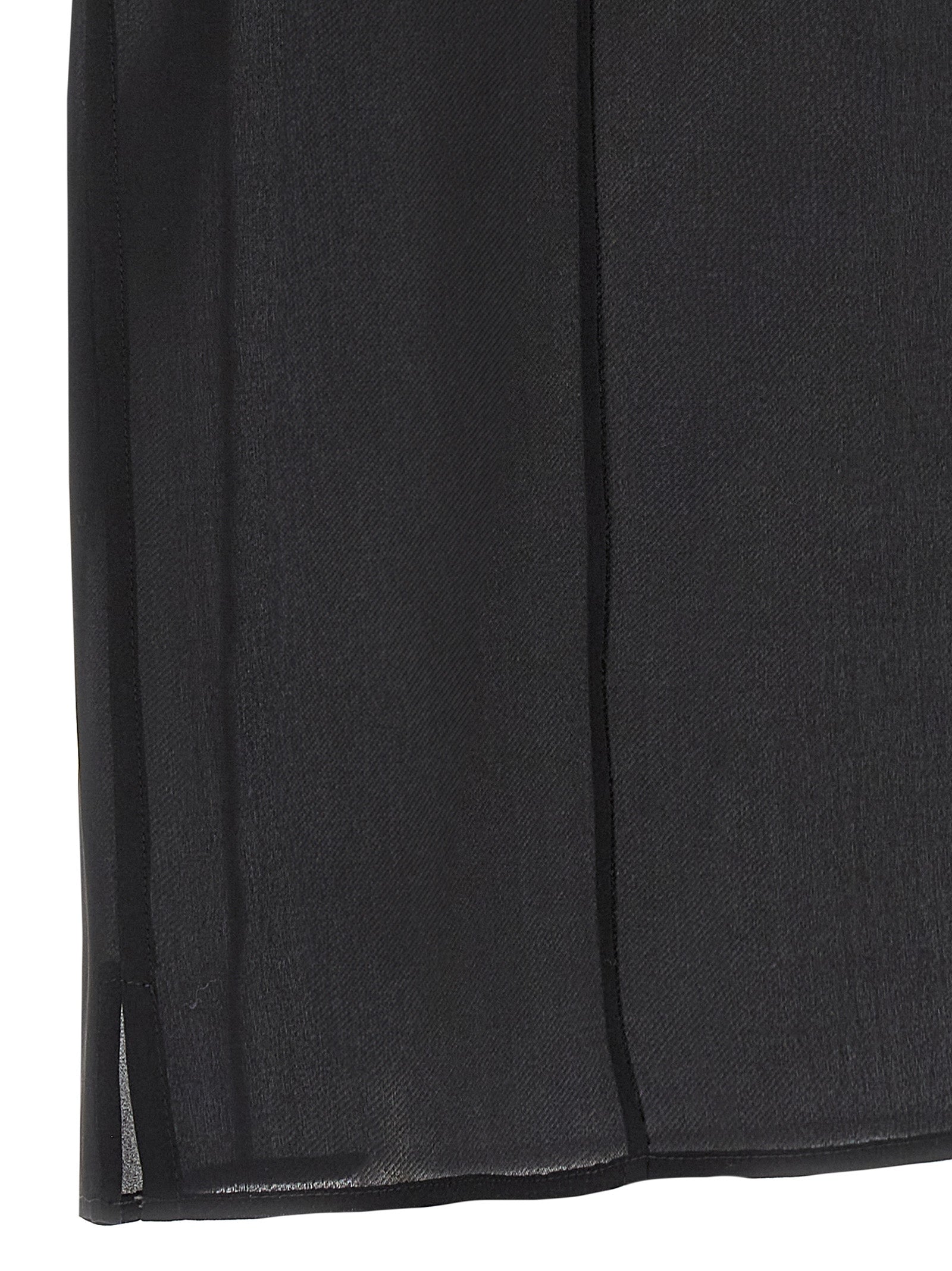 Blouse by Khaite for women in silk black & transparent presents a discerning silhouette, showcasing a sophisticated and for a truly discerning finish.