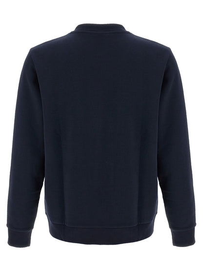 Sweatshirt by Hugo Boss for men in cotton polyester blue features an magnificent silhouette, showcasing a sophisticated crew neckline and detail for a truly magnificent finish.