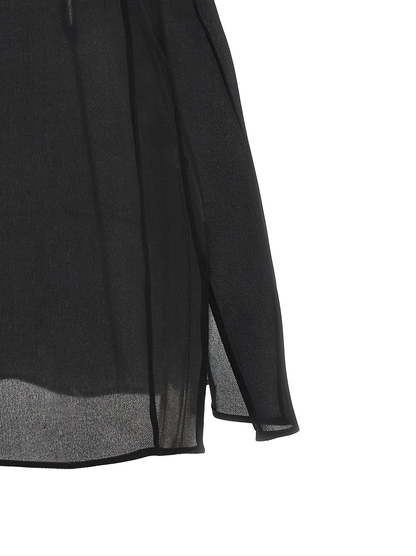Tank Top by Khaite for women in silk black & transparent showcases a sumptuous silhouette, artfully detailed with a sumptuous and for a truly sumptuous finish.