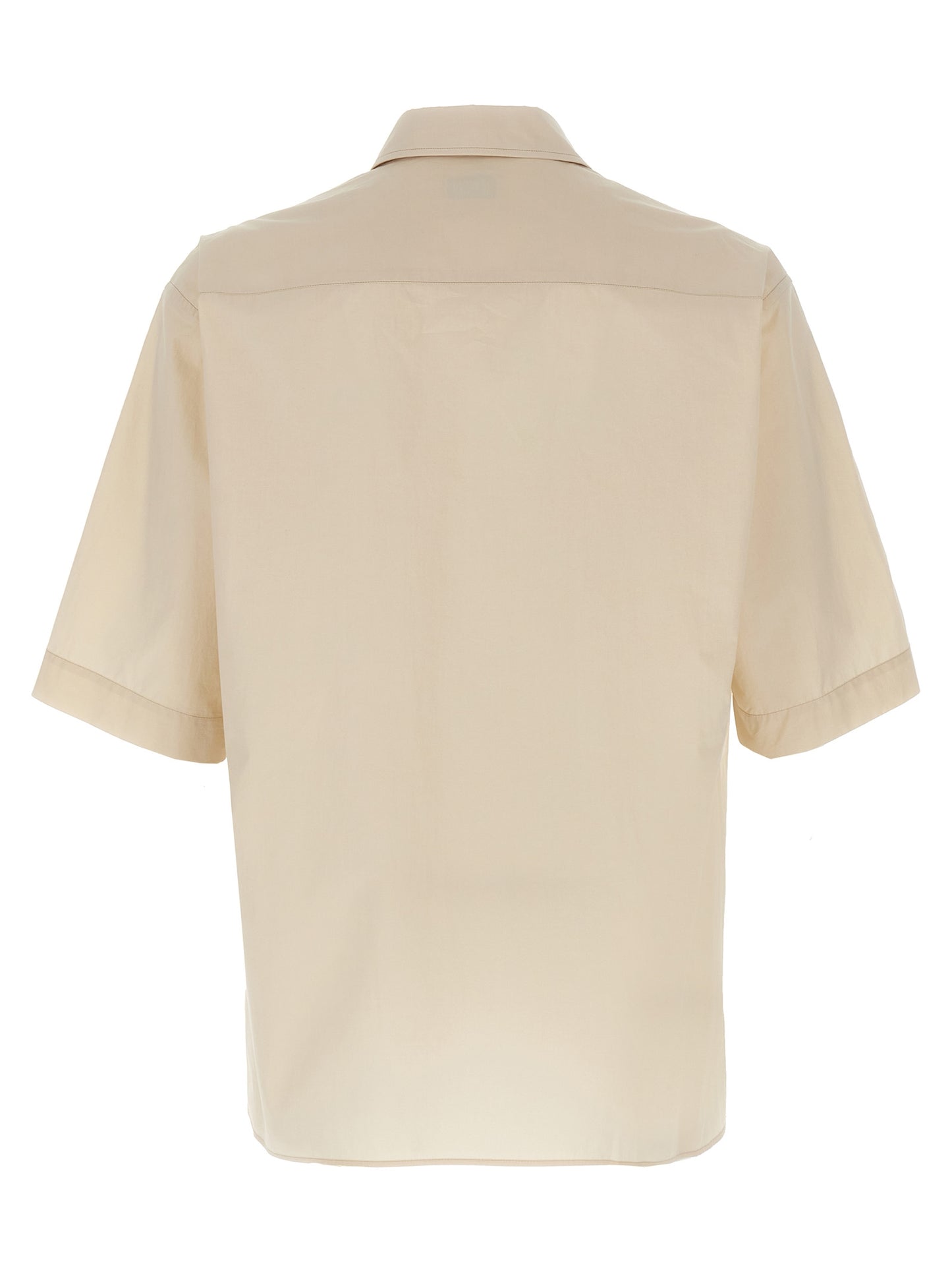Shirt by Lemaire for men in cotton beige showcases a sublime silhouette, artfully detailed with a sublime and for a sophisticated, sublime finish.