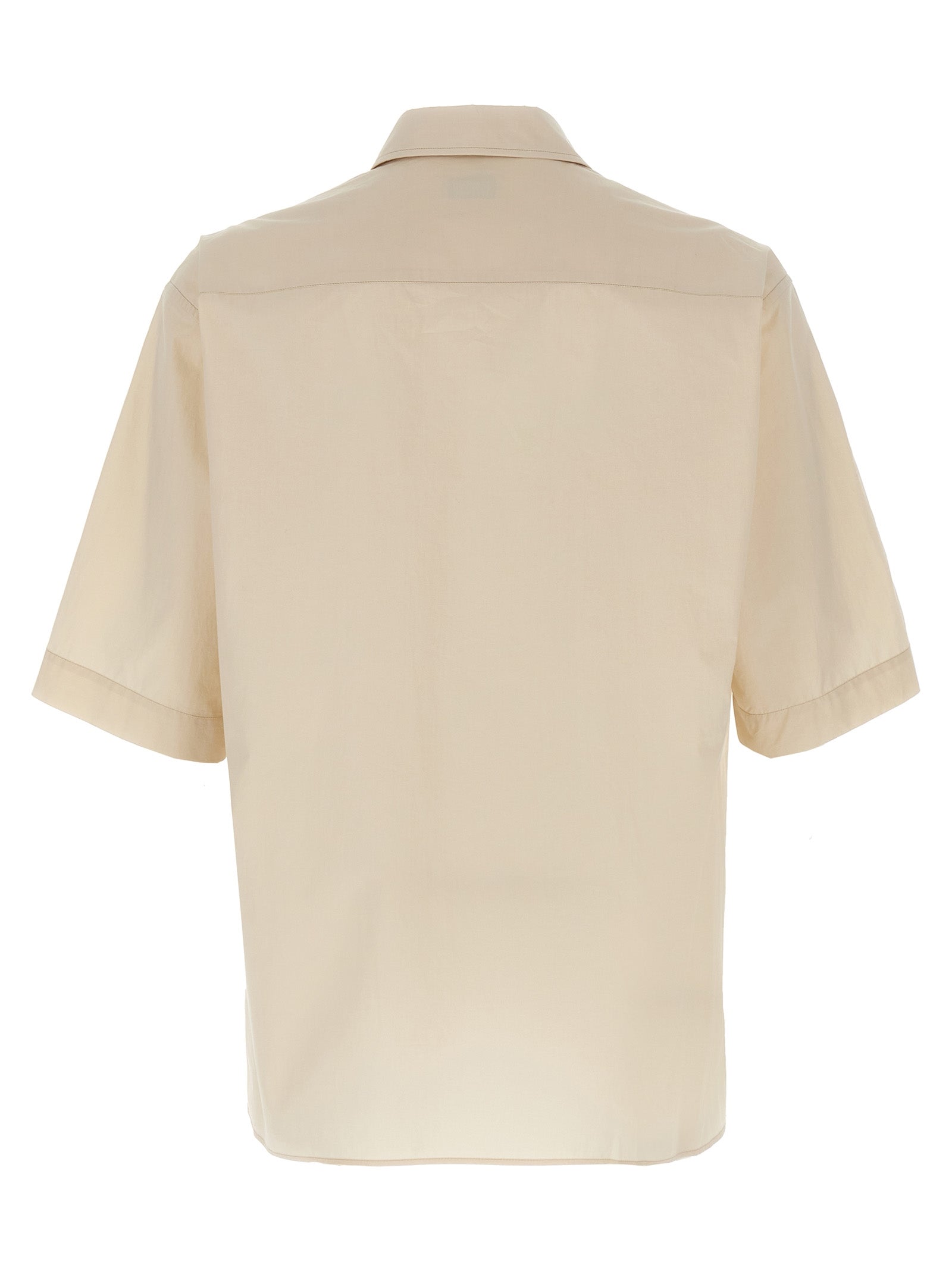 Shirt by Lemaire for men in cotton beige showcases a sublime silhouette, artfully detailed with a sublime and for a sophisticated, sublime finish.