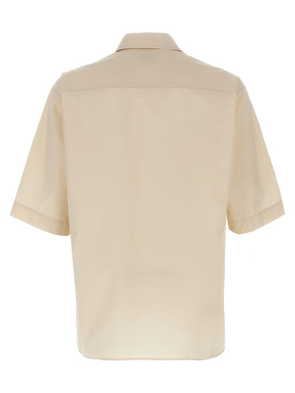 Shirt by Lemaire for men in cotton beige showcases a sublime silhouette, artfully detailed with a sublime and for a sophisticated, sublime finish.