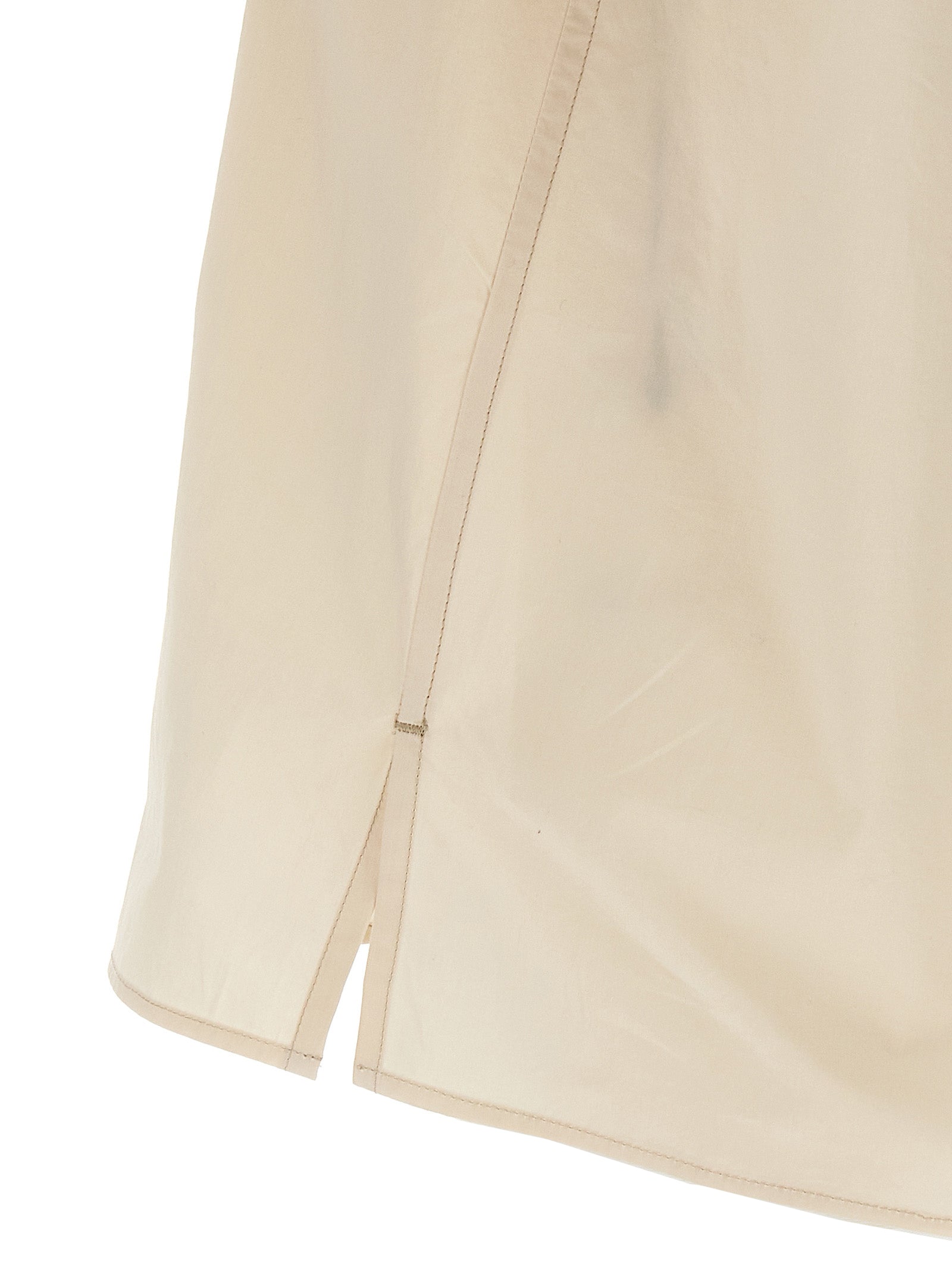 Shirt by Lemaire for men in cotton beige features an architectural silhouette with a refined and elegant for a architectural look.