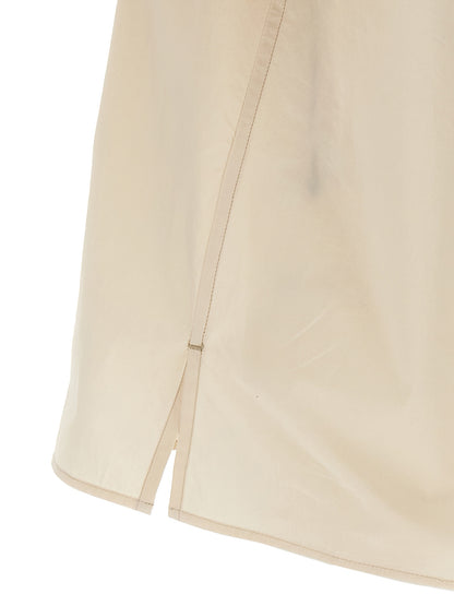 Shirt by Lemaire for men in cotton beige features an architectural silhouette with a refined and elegant for a architectural look.