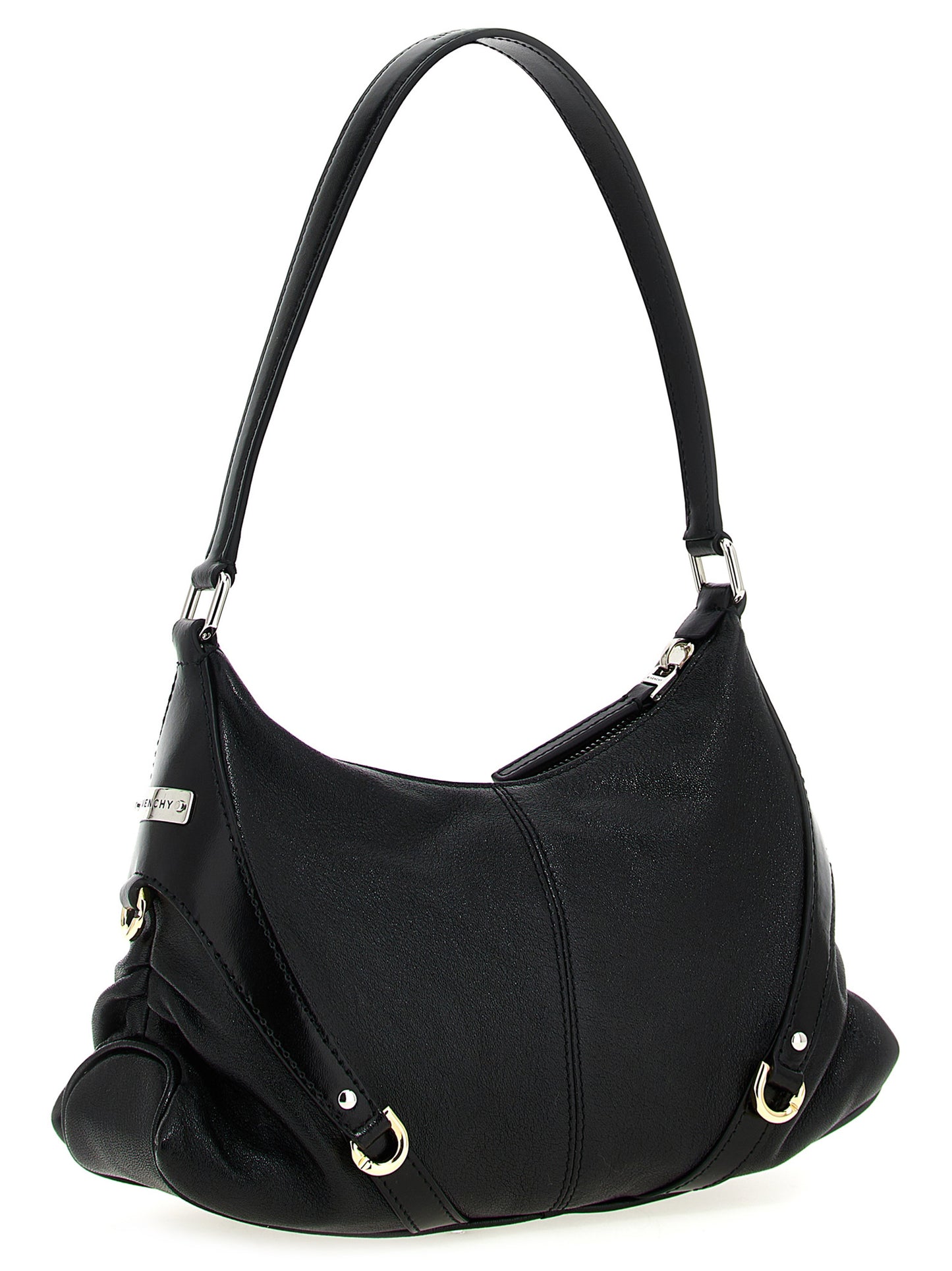 Shoulder Bag by Givenchy for women in polyester & lamb leather black features a enviable silhouette, showcasing a secure zipper & buckle, ample , and enviable shoulder-strap & handle for a enviable finish.