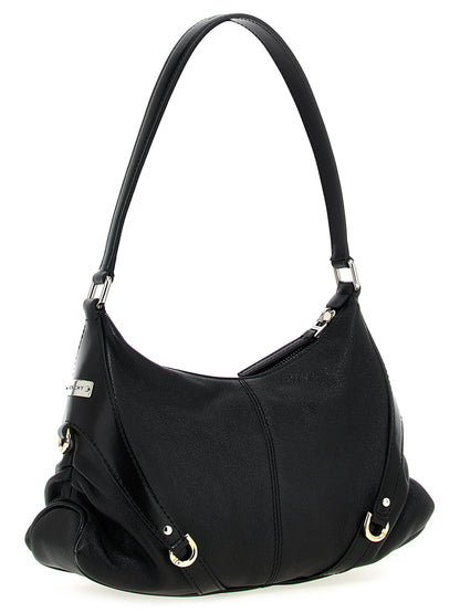 Shoulder Bag by Givenchy for women in polyester & lamb leather black features a enviable silhouette, showcasing a secure zipper & buckle, ample , and enviable shoulder-strap & handle for a enviable finish.