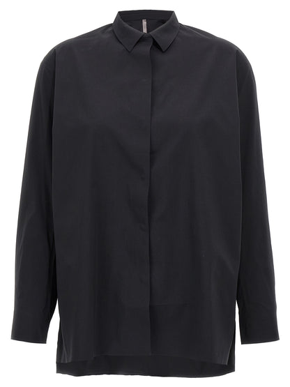 Blouse by Arc'teryx Veilance for women in stretch nylon black showcases a sleek silhouette, elegantly detailed with a sleek and for a sleek finish.