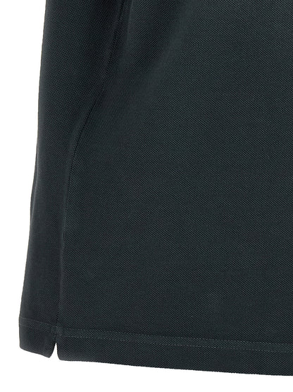 Polo Shirt by Alexander McQueen for men in velvet cotton gradient & gray presents a crisp silhouette, artfully detailed with a crisp and crisp .