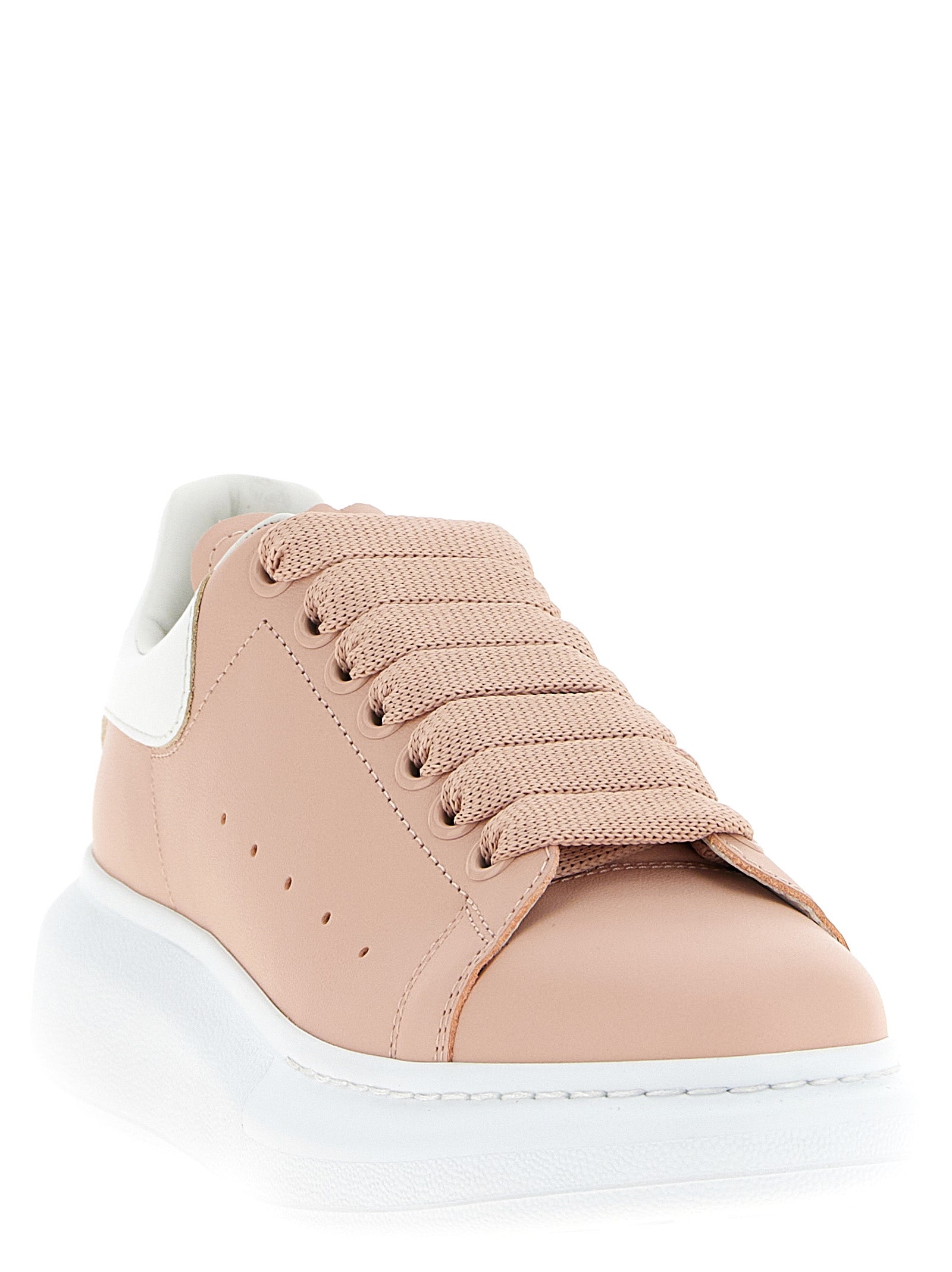 Sneakers by Alexander McQueen for women in calfskin leather multicolor & pink features an timeless silhouette from the Women's Chunky Calfskin Leather Sneakers collection, showcasing a signature chunky style with an timeless finish.
