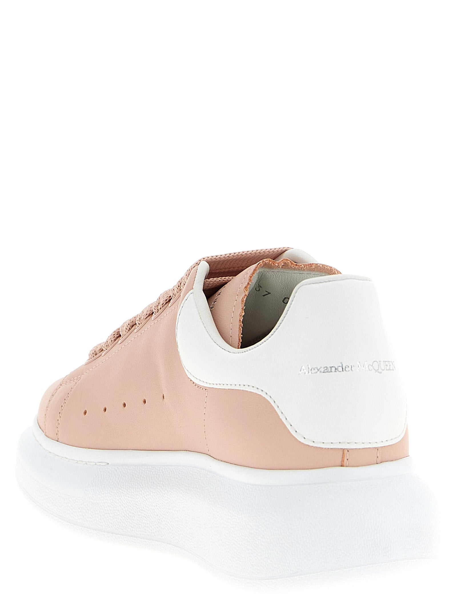 Sneakers by Alexander McQueen for women in calfskin leather multicolor & pink features an versatile design from the Women's Chunky Calfskin Leather Sneakers collection, highlighting a versatile chunky style for a premium, high-fashion look.