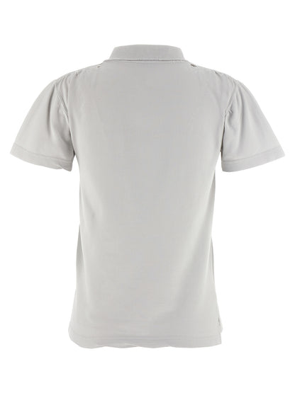 Polo Shirt by Balenciaga for women in cotton gray showcases a sharp silhouette, detailed with a refined and sharp for a sophisticated finish.