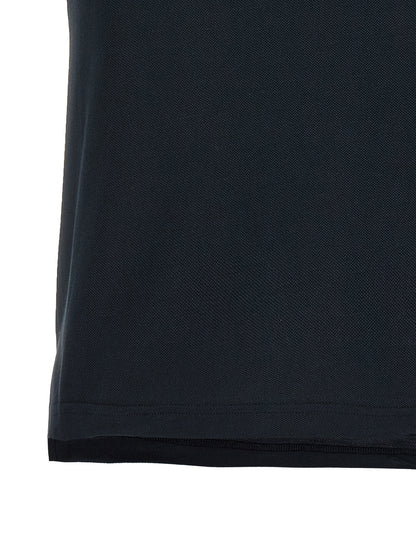 Polo Shirt by Balenciaga for women in cotton blue showcases a sharp silhouette, detailed with a refined and sharp for a sophisticated finish.