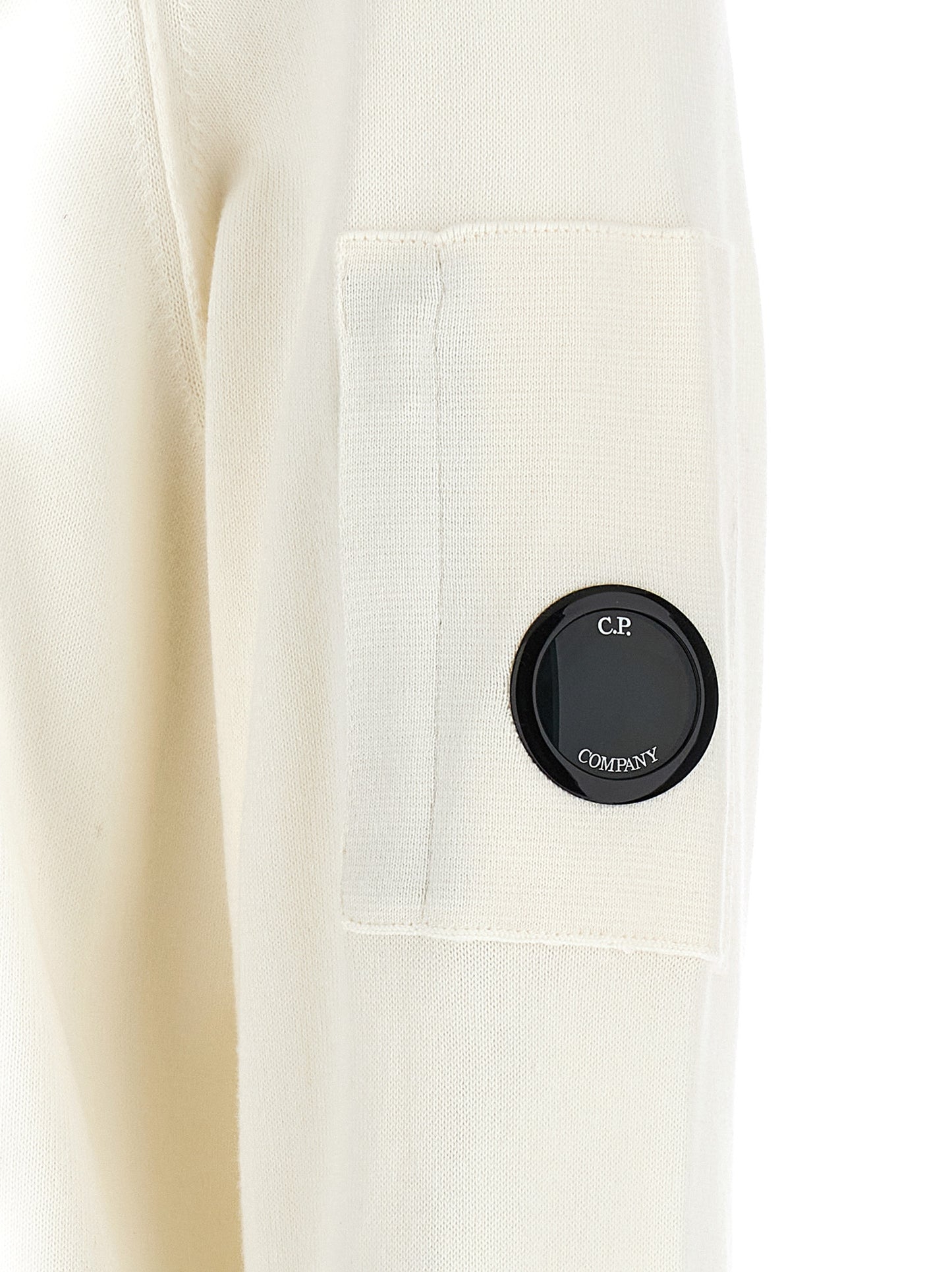 Sweatshirt Hoodie by C.P. Company for men in cotton white & signature features a edgy silhouette, detailed with a edgy and for a refined finish.