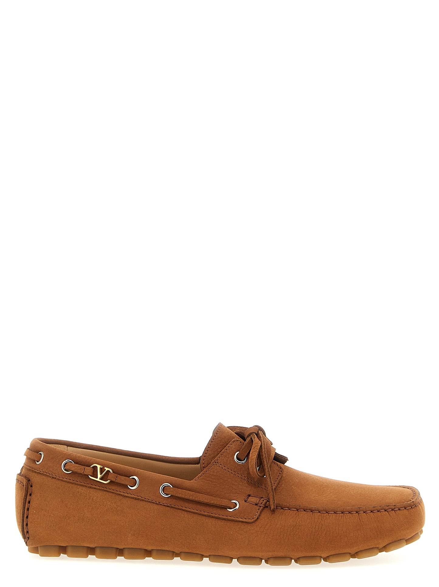 This Loafer Slip-On Lace-Up Shoes by Valentino Garavani for men in calfskin leather brown & signature features an exquisite silhouette from the V Logo Men's Calfskin Leather Loafer Slip-On Lace-Up Shoes collection, defined by a sophisticated and elegant .