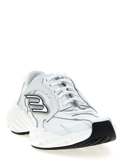 Athletic Sneakers by Balenciaga for women in polyester & cowhide leather white features an timeless silhouette from the Women's Athletic Polyester & Cowhide Leather Sneakers collection, showcasing a timeless athletic style for a timeless look.