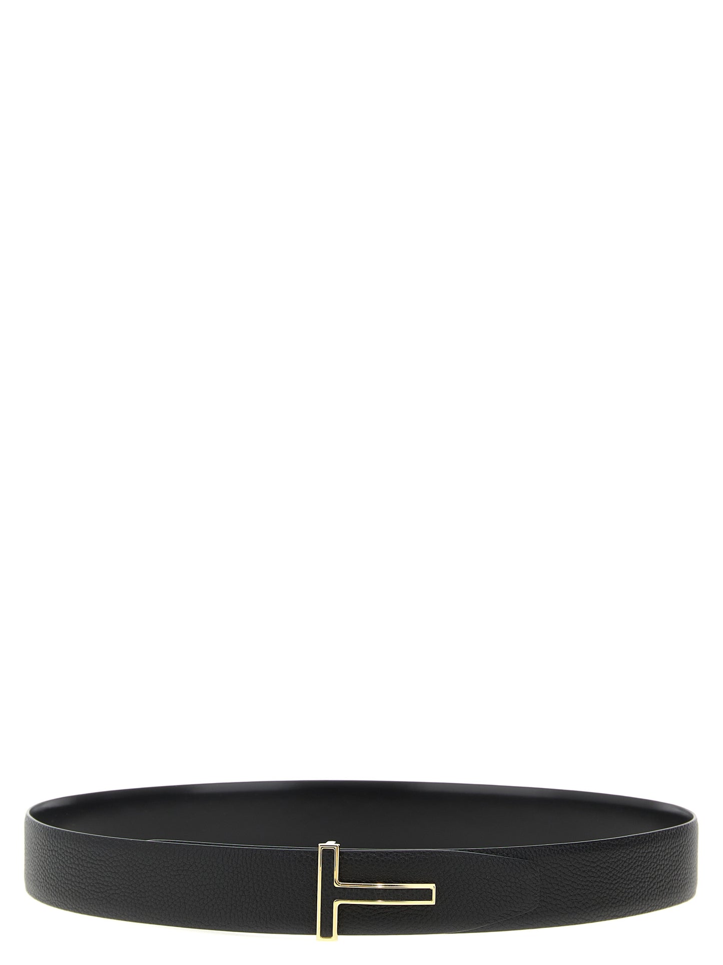 Belt by Tom Ford for men in calfskin leather black features an distinguished design, perfectly showcasing the sophisticated craftsmanship of this distinguished Calfskin Leather Belt.