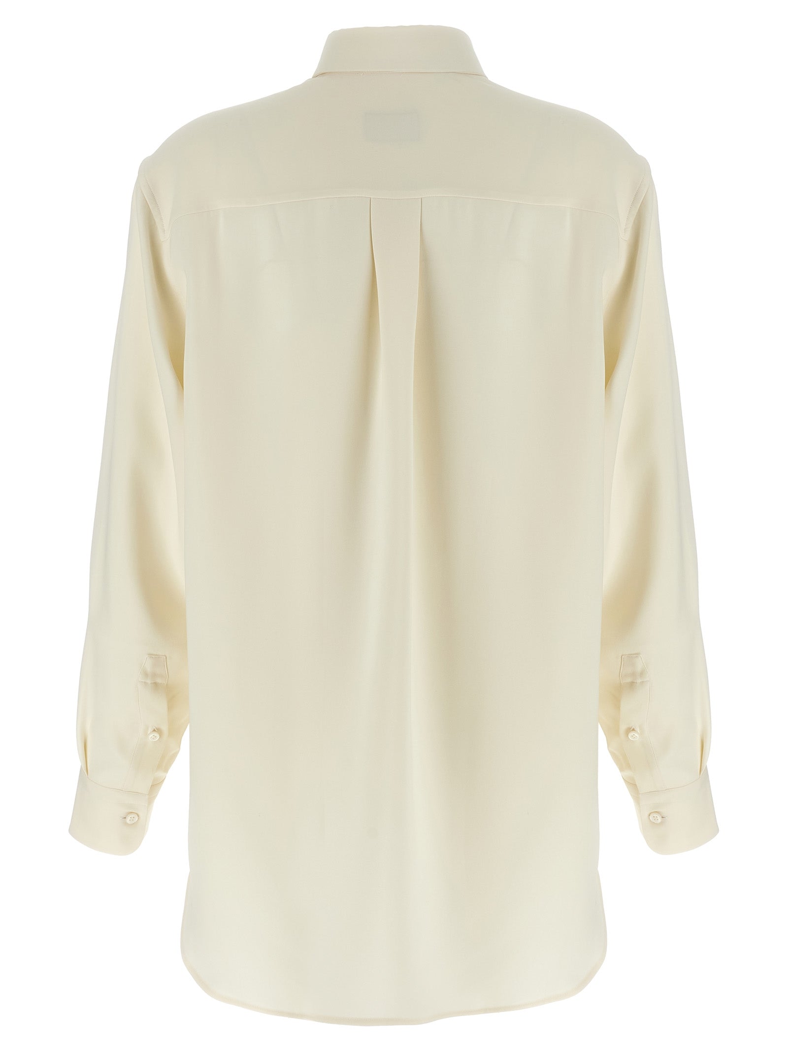 Blouse by Brioni for women in silk white features an polished silhouette, showcasing a sophisticated and detail for a truly polished finish.