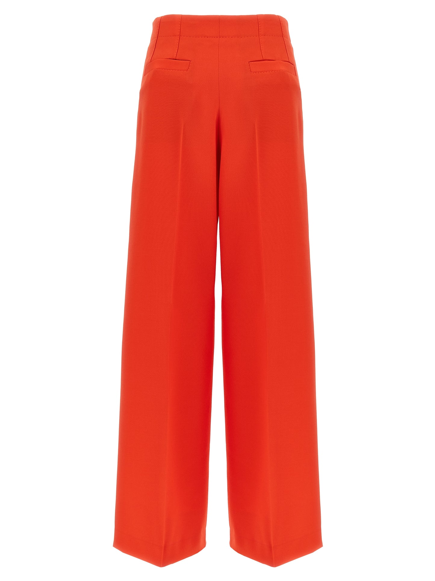 Trousers by Brioni for women in wool & silk multicolor & red presents a smart silhouette, meticulously detailed with a smart straight-leg & wide, a smart long, and a smart .