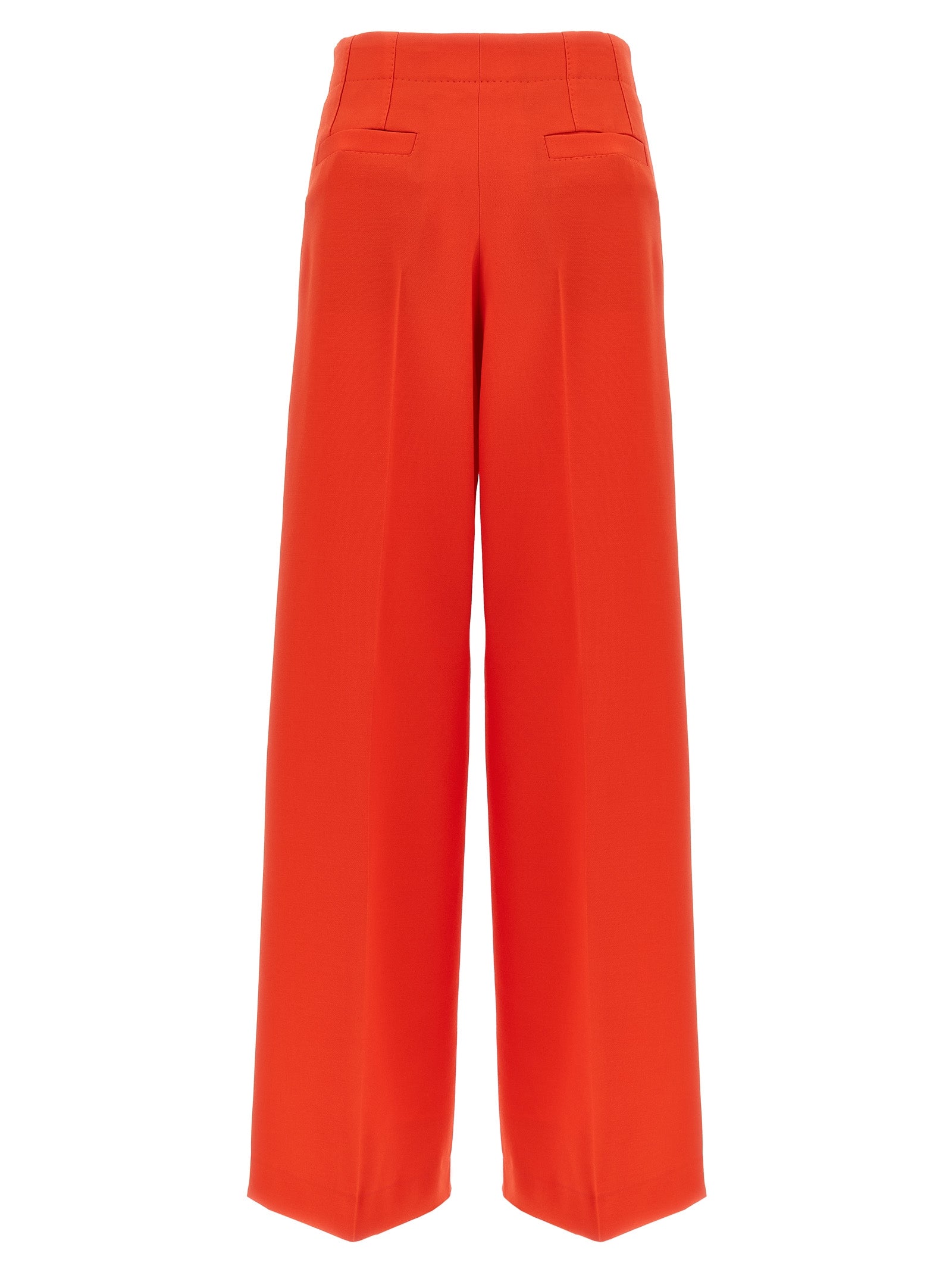 Trousers by Brioni for women in wool & silk multicolor & red presents a smart silhouette, meticulously detailed with a smart straight-leg & wide, a smart long, and a smart .