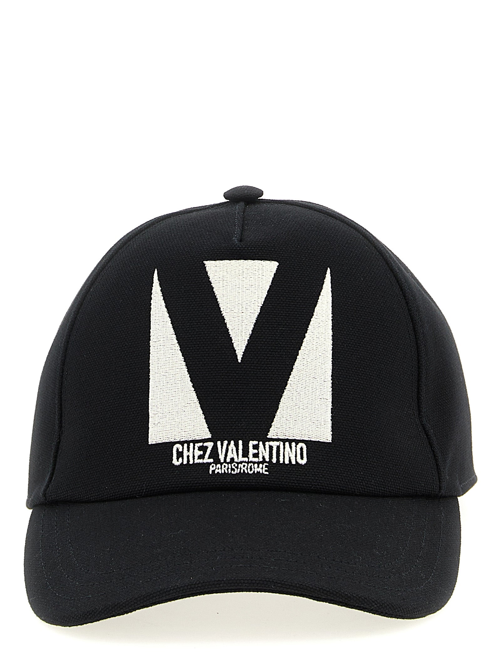 Baseball Cap by Valentino Garavani for men in cotton black presents a tailored silhouette, perfectly capturing the essence of Cotton Baseball Cap with its tailored finish and superior craftsmanship.