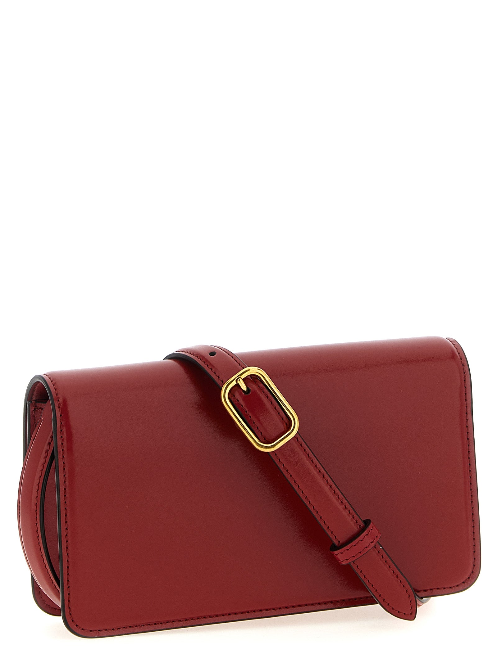Evening Flap Clutch Handbag by Valentino Garavani for women in calfskin leather multicolor, red & signature features an sculptural silhouette, showcasing a secure flap & magnetic and sculptural with versatile shoulder-strap, adjustable-strap & detachable-strap for a sophisticated look.