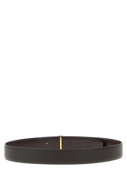 Belt by Tom Ford for men in calfskin leather brown presents a artisanal silhouette from the Calfskin Leather Belt collection, showcasing an artisanal design and refined craftsmanship for a artisanal look.