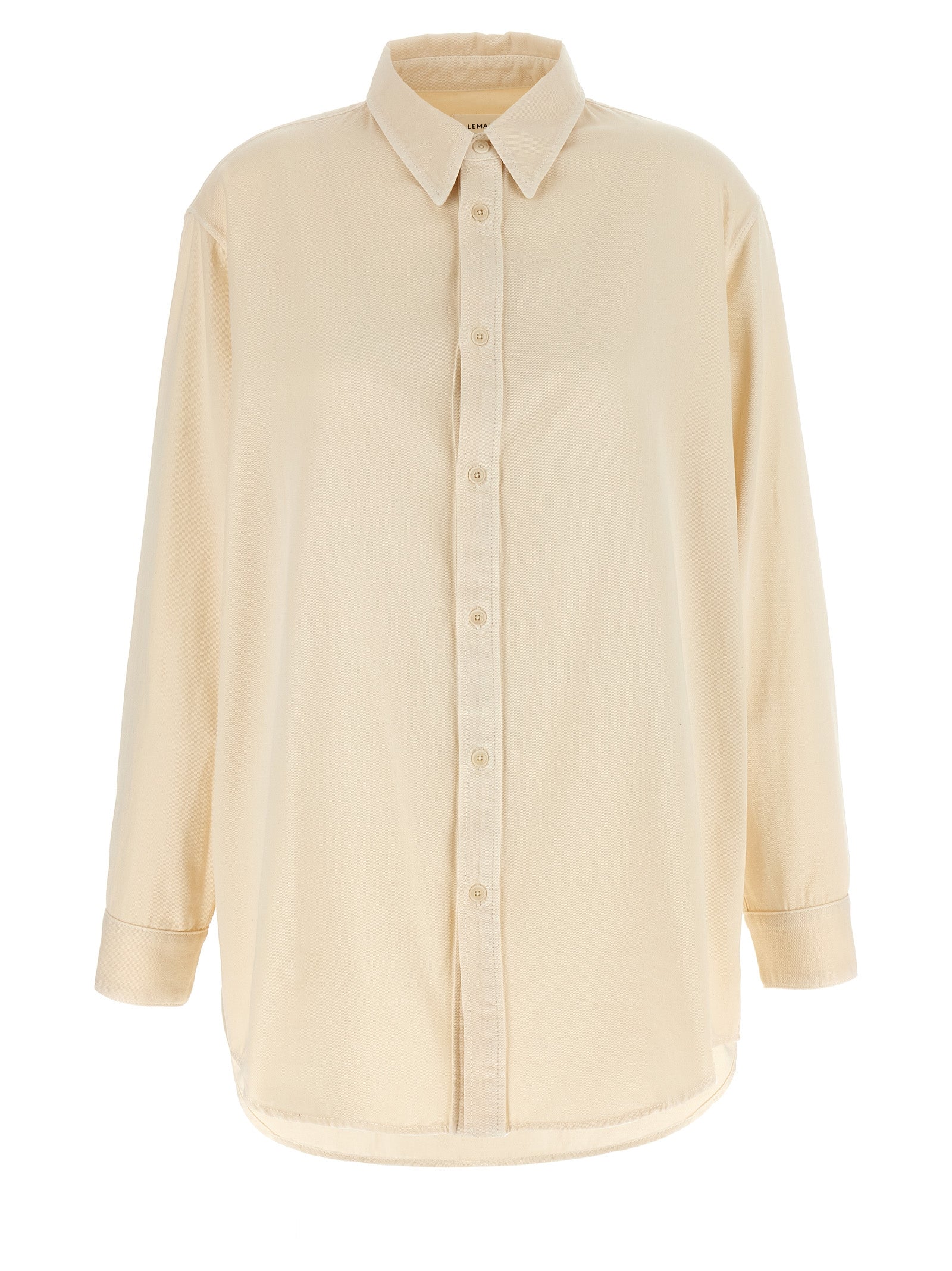 Blouse by Lemaire for women in cotton canvas white presents a discerning silhouette, showcasing a sophisticated and long-sleeve for a truly discerning finish.