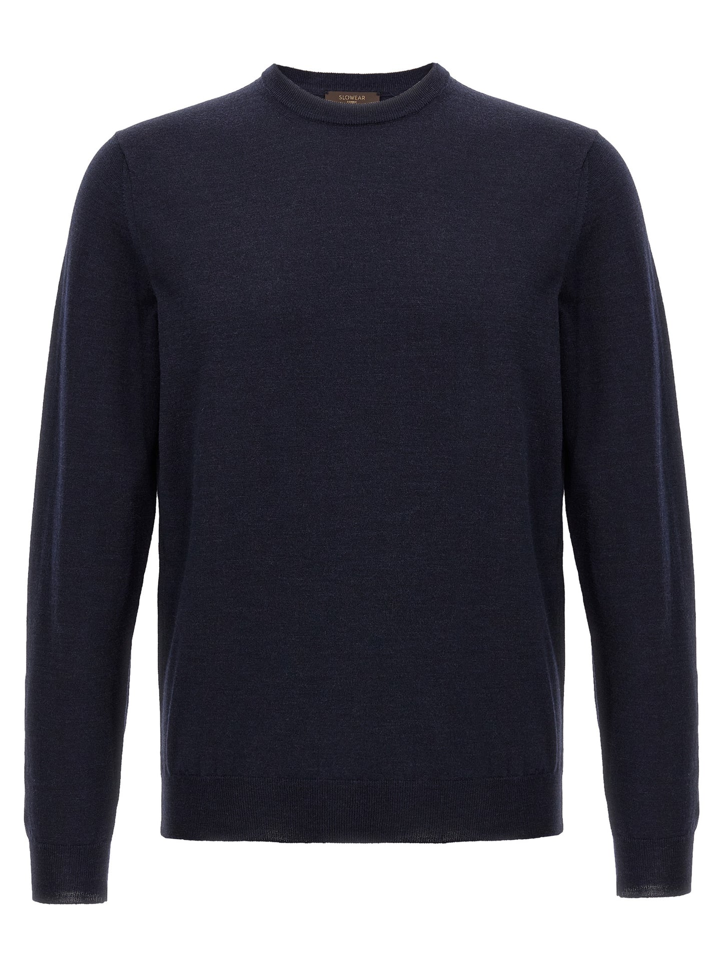 Cardigan by ZANONE for men in polyamide & virgin wool blue showcases a luxurious silhouette, meticulously detailed with a sophisticated crew neckline and for a refined finish.