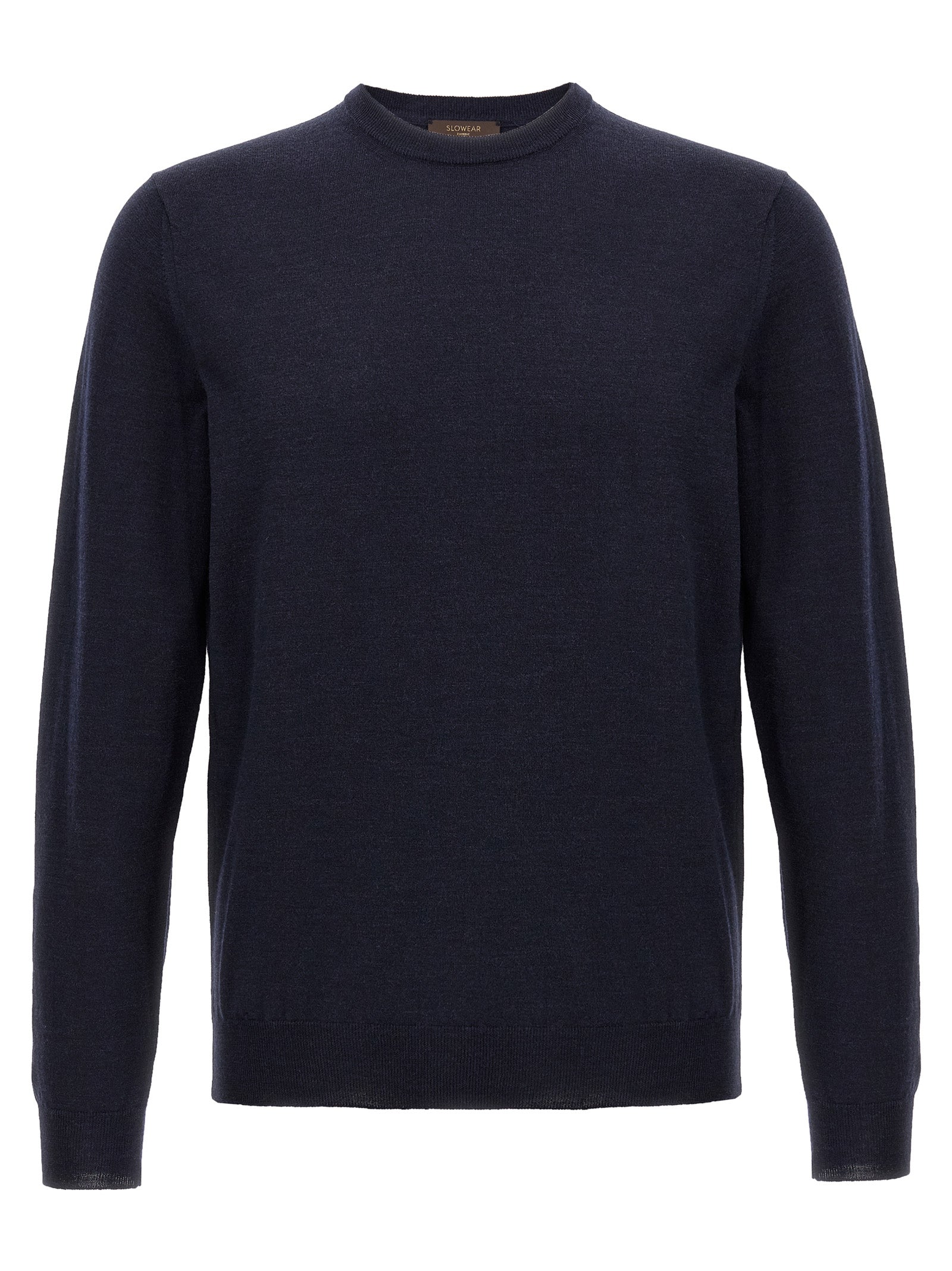 Cardigan by ZANONE for men in polyamide & virgin wool blue showcases a luxurious silhouette, meticulously detailed with a sophisticated crew neckline and for a refined finish.