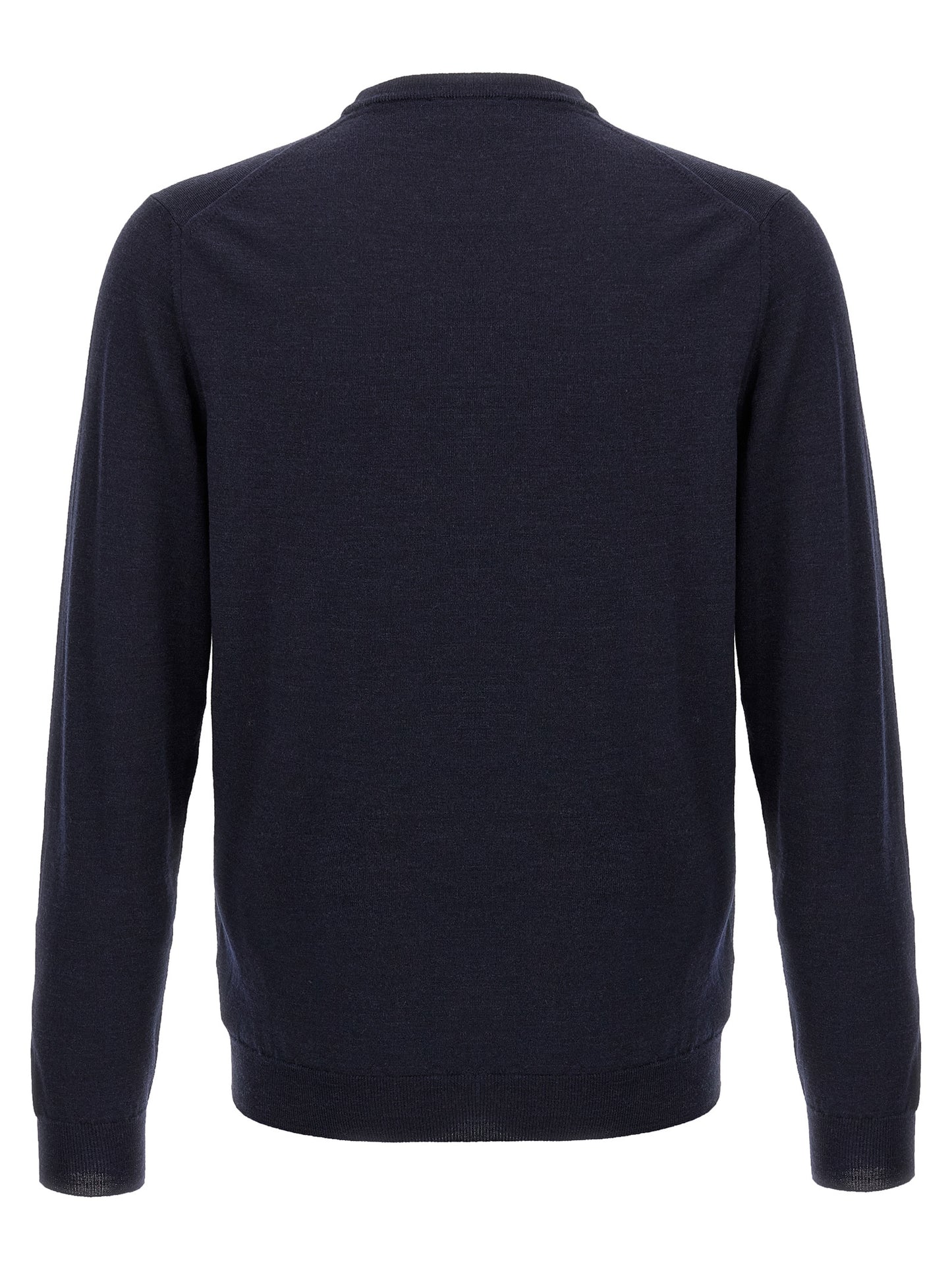 Cardigan by ZANONE for men in polyamide & virgin wool blue features a nuanced silhouette with a refined crew neckline and nuanced detailing for a sophisticated look.
