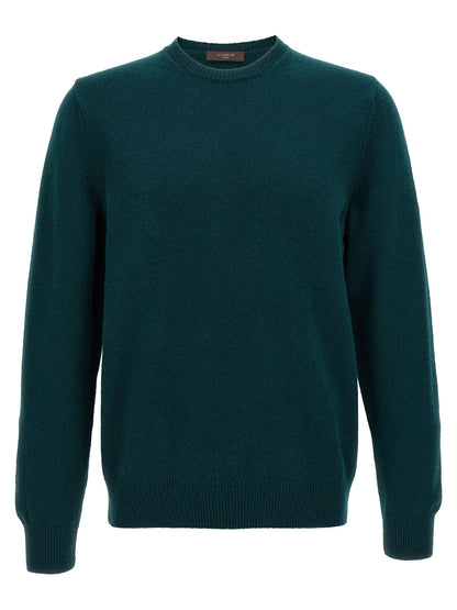 Cardigan by ZANONE for men in virgin wool bicolour & green showcases a captivating silhouette, artfully detailed with a captivating and for a truly sophisticated captivating look.