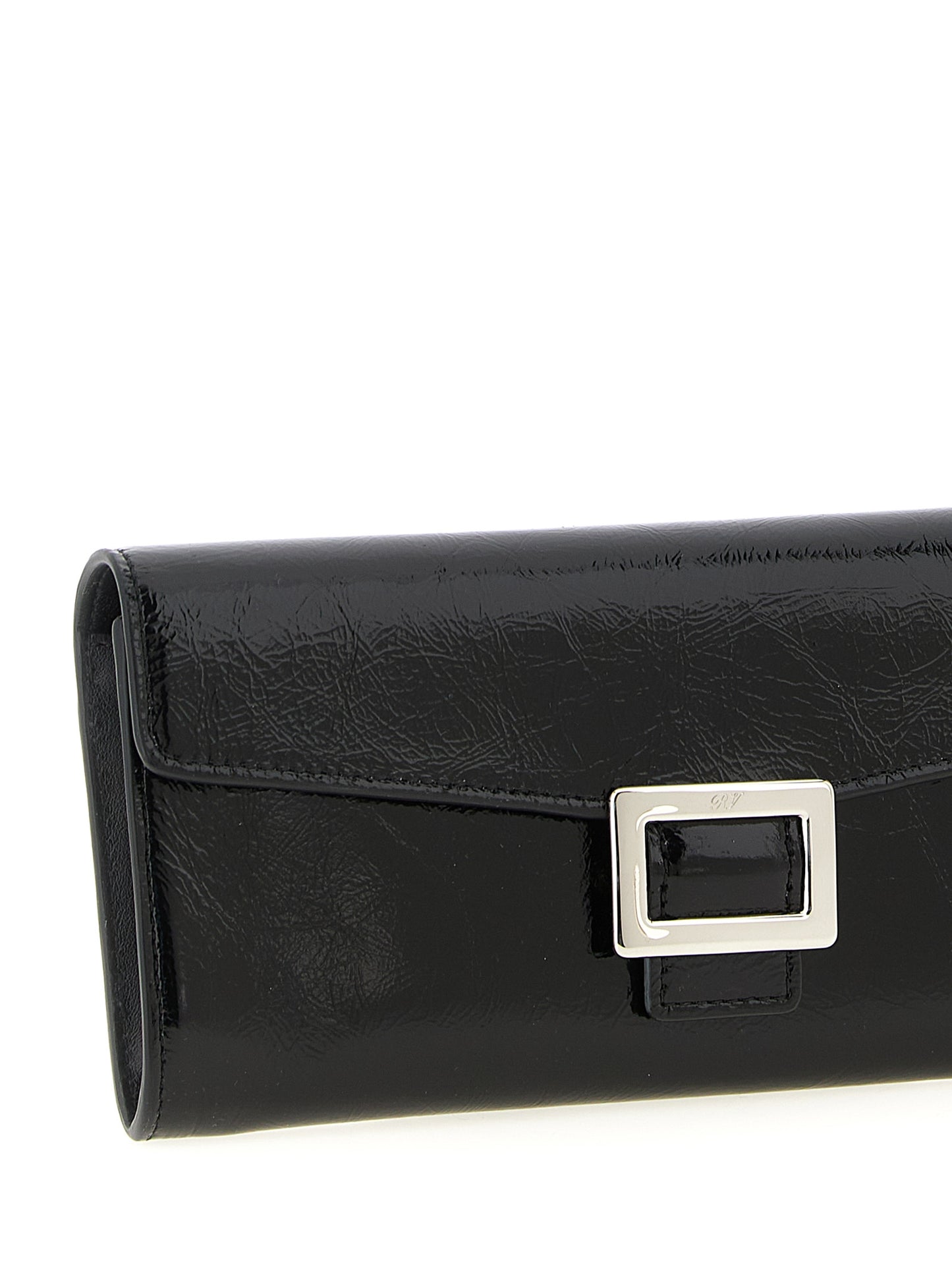 Cardholder Card Case by Roger Vivier for women in calfskin leather black features an meticulous design, elegantly showcasing the refined Belle Vivier Calfskin Leather Cardholder Card Case aesthetic while integrating sophisticated card-organization.