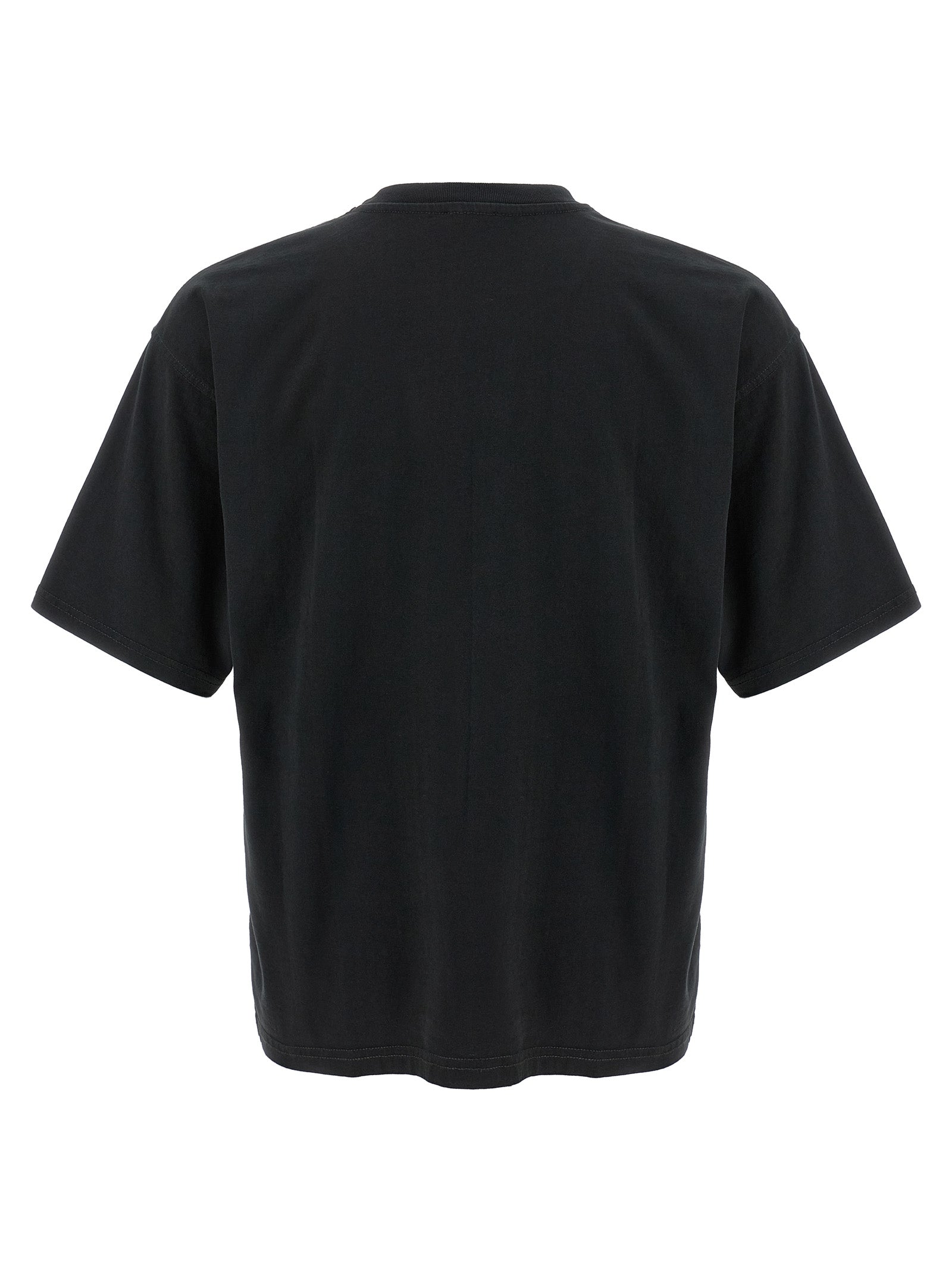 T-Shirt by Diesel for men in cotton black features an edgy silhouette, meticulously detailed with a sophisticated and crew neckline for a truly edgy finish.
