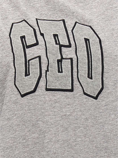 T-Shirt by Balenciaga for women in cotton gray showcases a fashionable silhouette, elegantly detailed with a fashionable and for a sophisticated, high-fashion look.