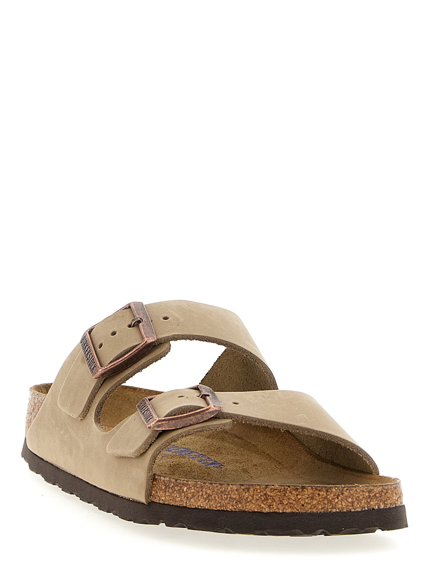 Flat Shoes by Birkenstock for men in eva nubuck leather & cork brown showcases a timeless silhouette from the Men's EVA Nubuck Leather & Cork Flat Shoes collection, featuring a timeless flat and for a timeless finish.