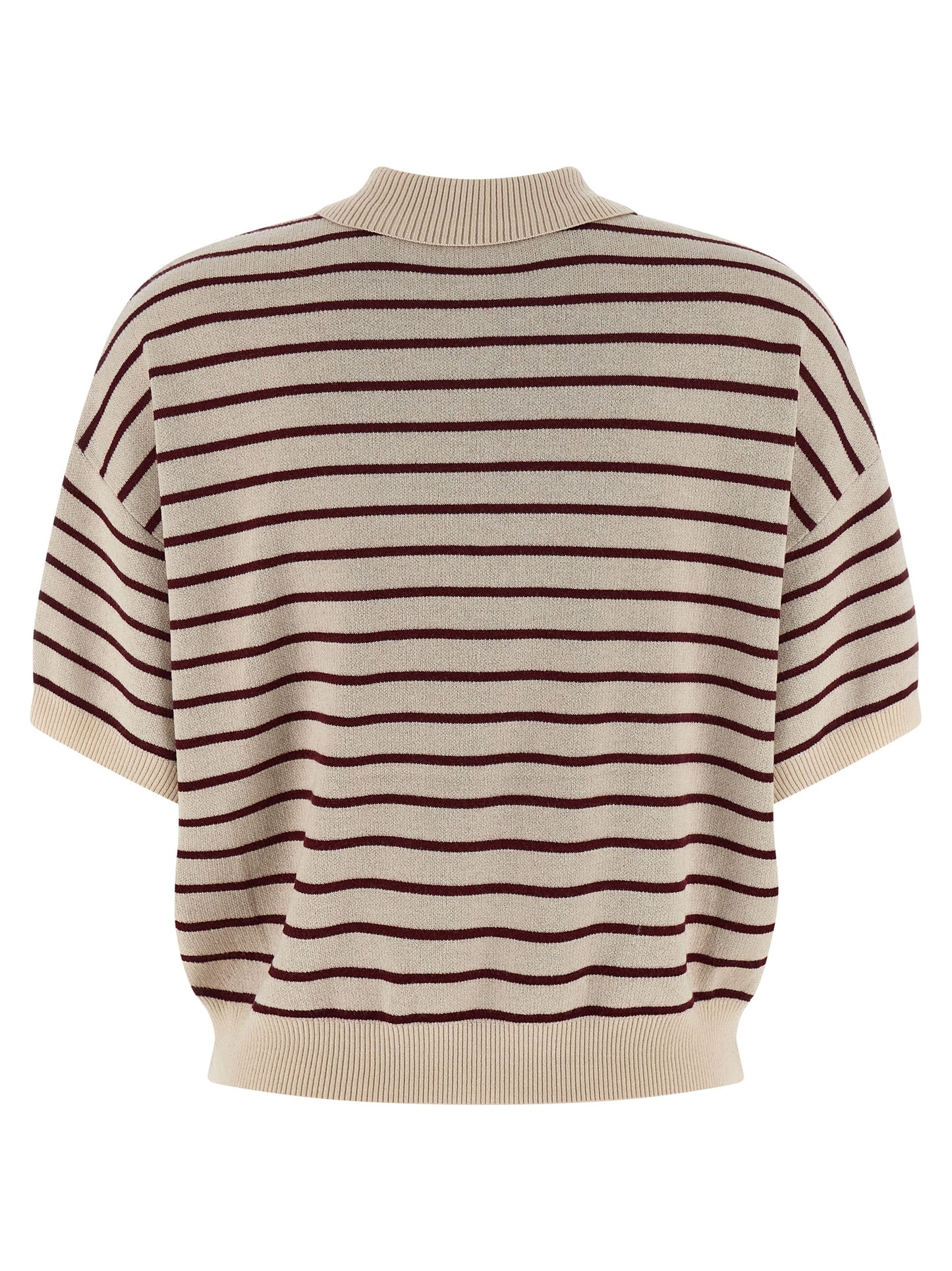 This Polo Shirt by ROTATE BIRGER CHRISTENSEN for women in mohair polyester & merino wool multicolor, patterned & striped presents a flawless silhouette, showcasing flawless detailing and a refined for a truly flawless aesthetic.