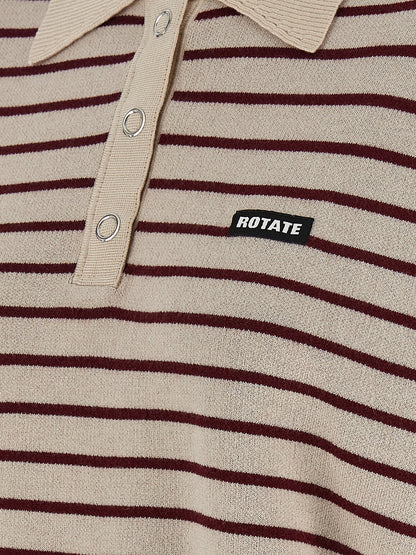 Polo Shirt by ROTATE BIRGER CHRISTENSEN for women in mohair polyester & merino wool multicolor, patterned & striped features a eye catching silhouette, showcasing a refined and for a eye catching finish.