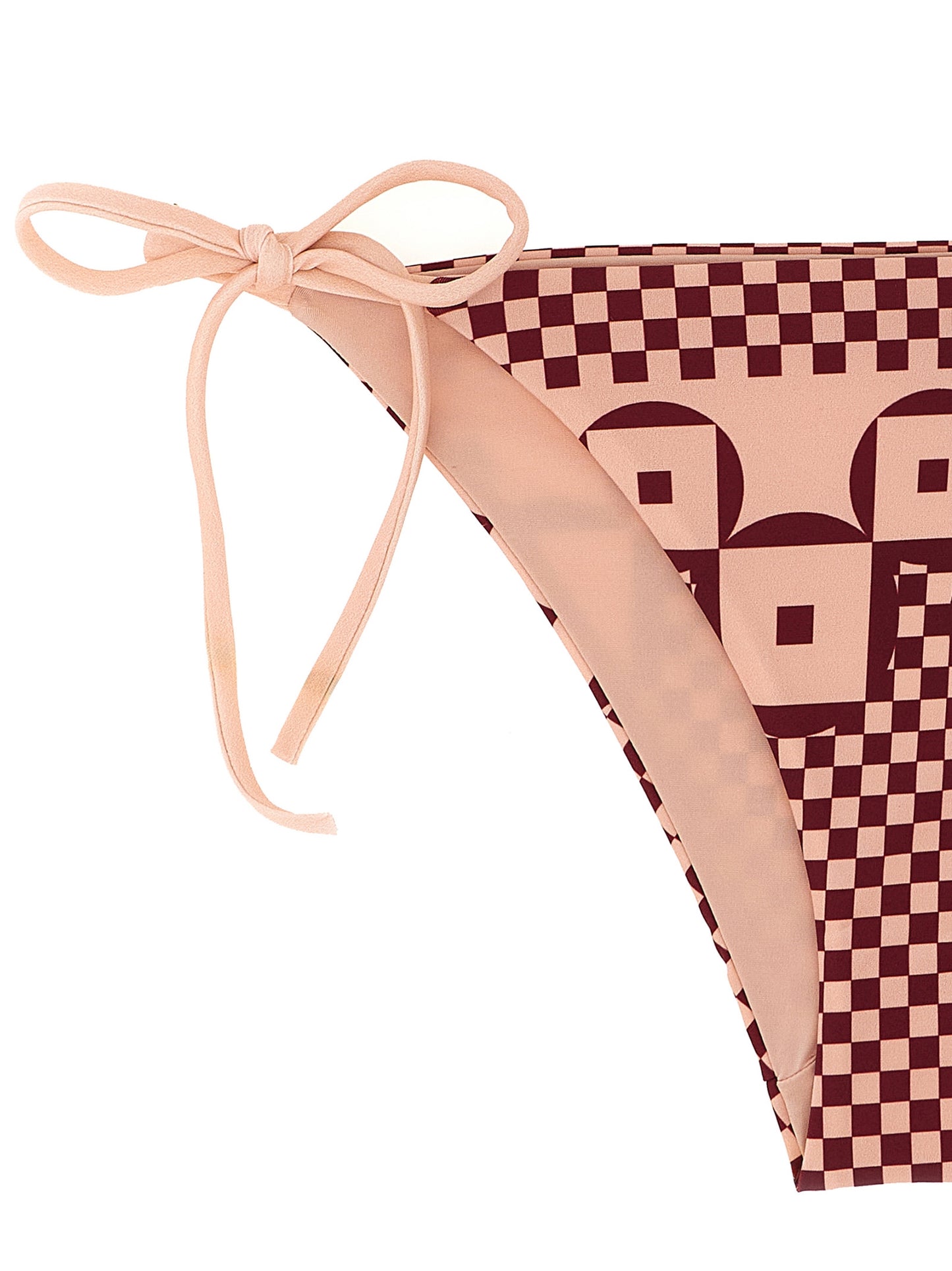 Swim Briefs by Fendi for women in stretch polyamide multicolor, pink, patterned, print & patchwork features a refined silhouette, showcasing the refined design of this Women's Stretch Polyamide Swim Briefs with a refined fit.
