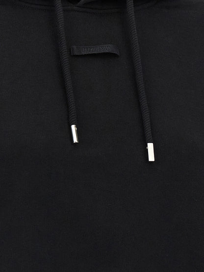 Sweatshirt Hoodie by Jacquemus for women in cotton black features a edgy silhouette, detailed with a edgy and for a refined finish.