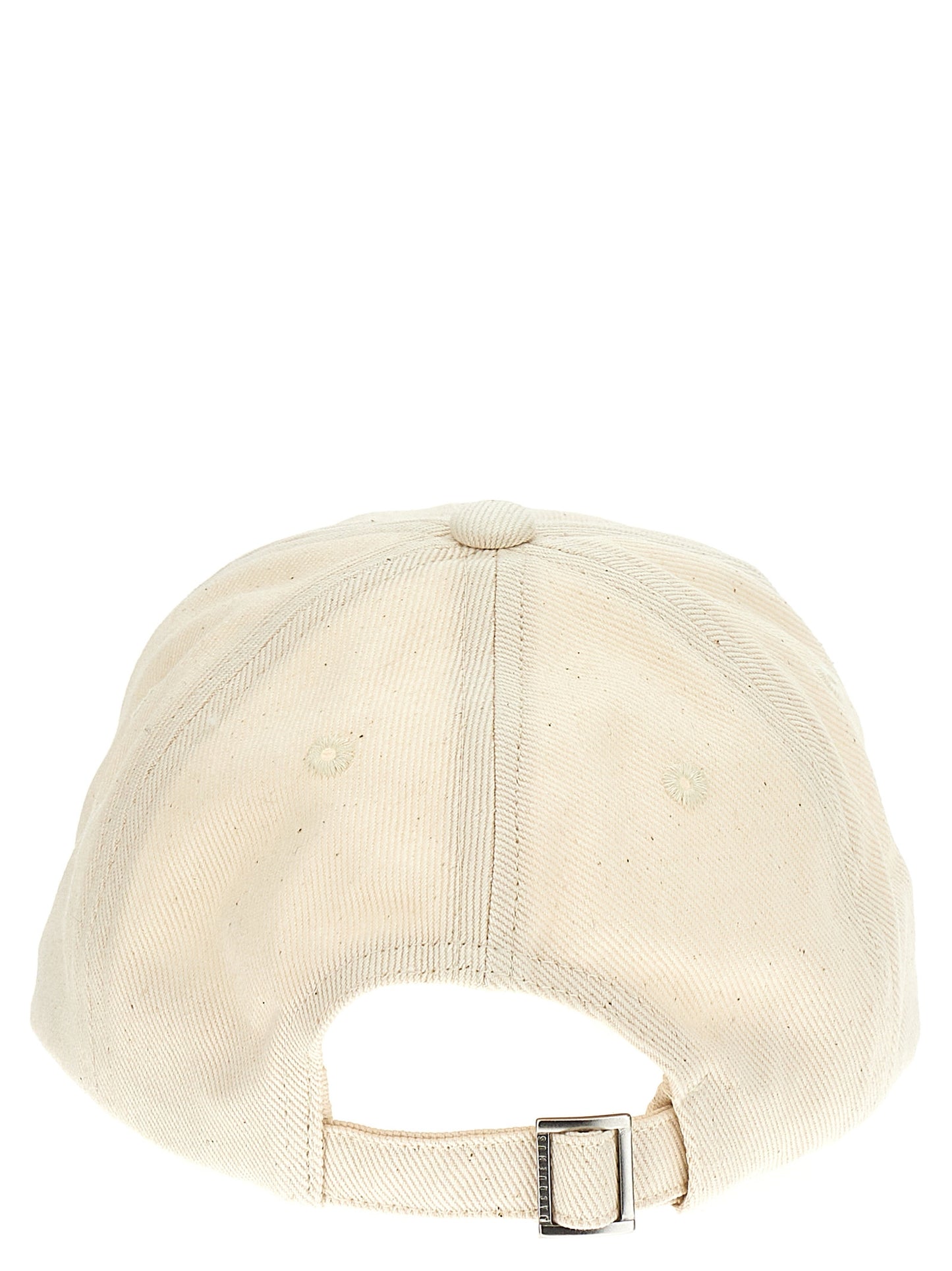 Baseball Cap by Jacquemus for unisex in cotton canvas white features a distinguished silhouette, showcasing the distinguished design of the Cotton Canvas Baseball Cap for a sophisticated, elevated look.