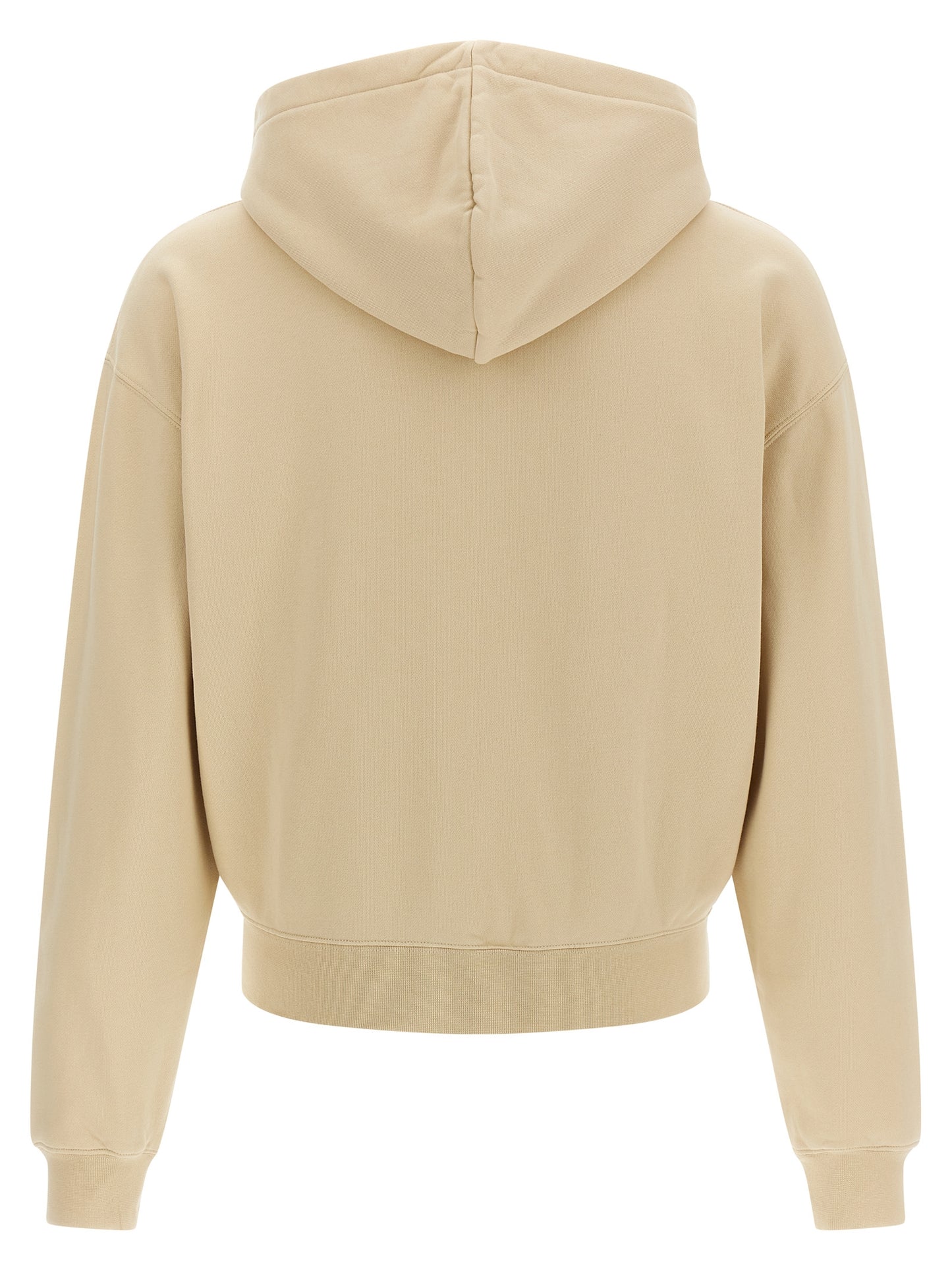 Jacquemus Icon Men's Cotton Sweatshirt Hoodie - Beige