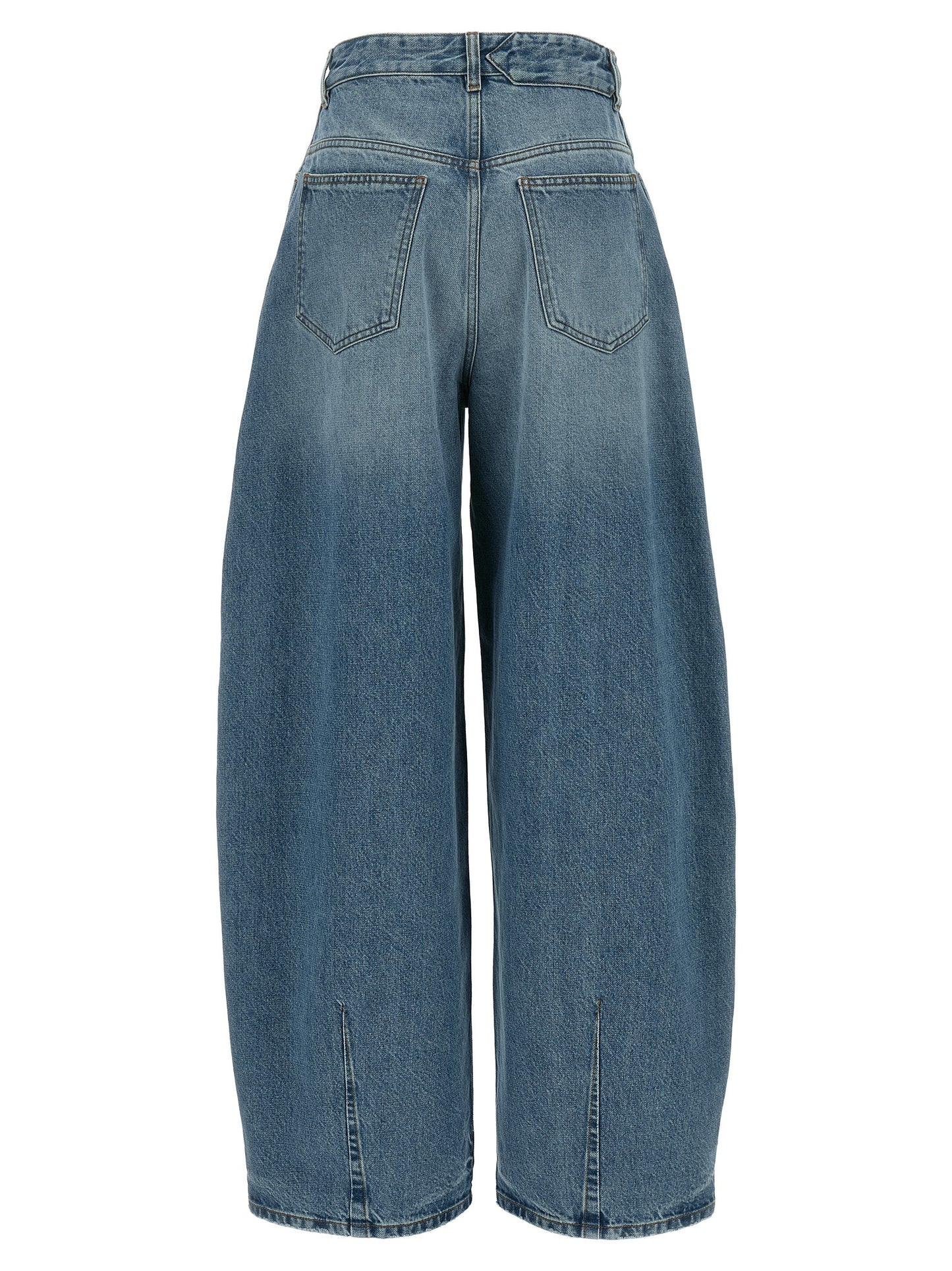 Jeans by Jacquemus for women in denim cotton light-blue features a refined silhouette with a refined , defined by a high rise and a refined long for a refined finish.