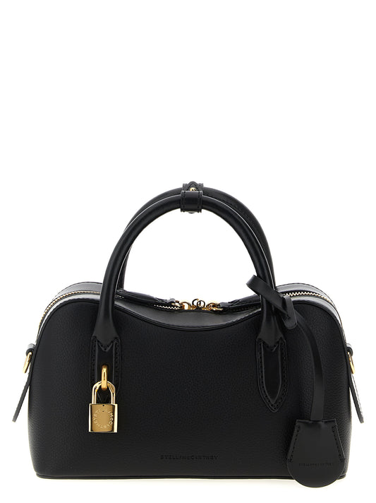 Crossbody Handbag by Stella McCartney for women in polyamide polyurethane leather black features an versatile silhouette, showcasing a secure zipper and versatile with versatile crossbody-strap, shoulder-strap, adjustable-strap & handle for a versatile finish.