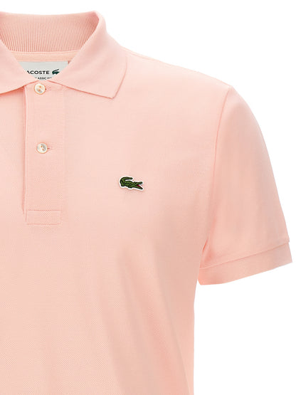 Polo Shirt by Lacoste for men in cotton multicolor, pink & signature showcases a enviable silhouette, featuring a refined and for a enviable finish.
